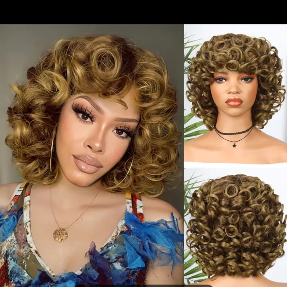 10 in.  Thick gourgous synthetic Wig
